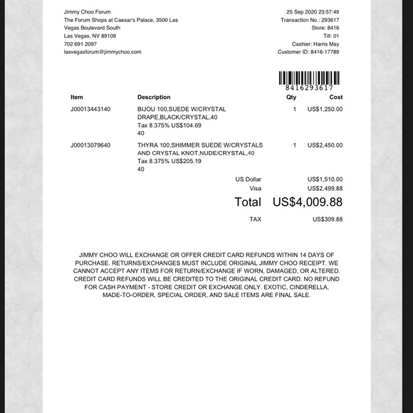 Jimmy Choo Bijou Suede Black Heels with Crystal Drape - Picture 8 of 8